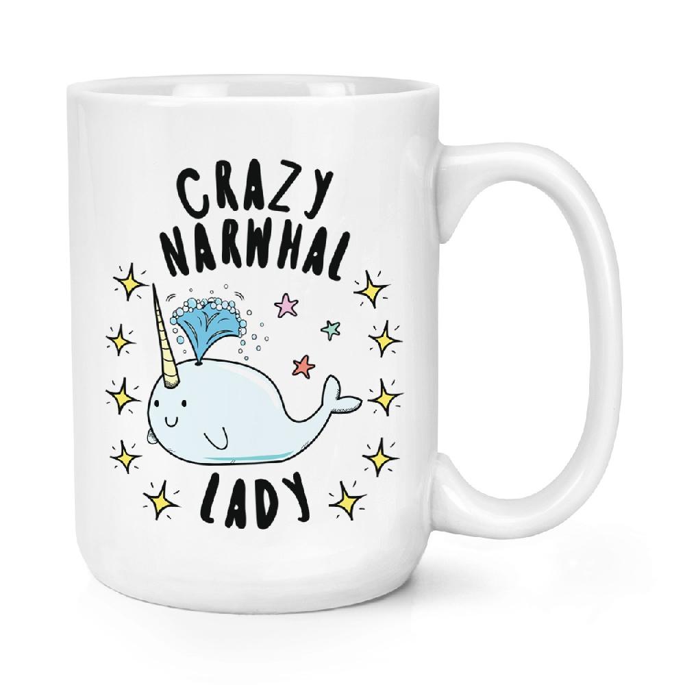 gift base Crazy Narwhal Lady Stars 15oz Large Mug Cup