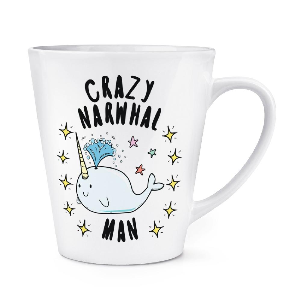 gift base Crazy Narwhal Man Stars 12oz Latte Mug Cup
