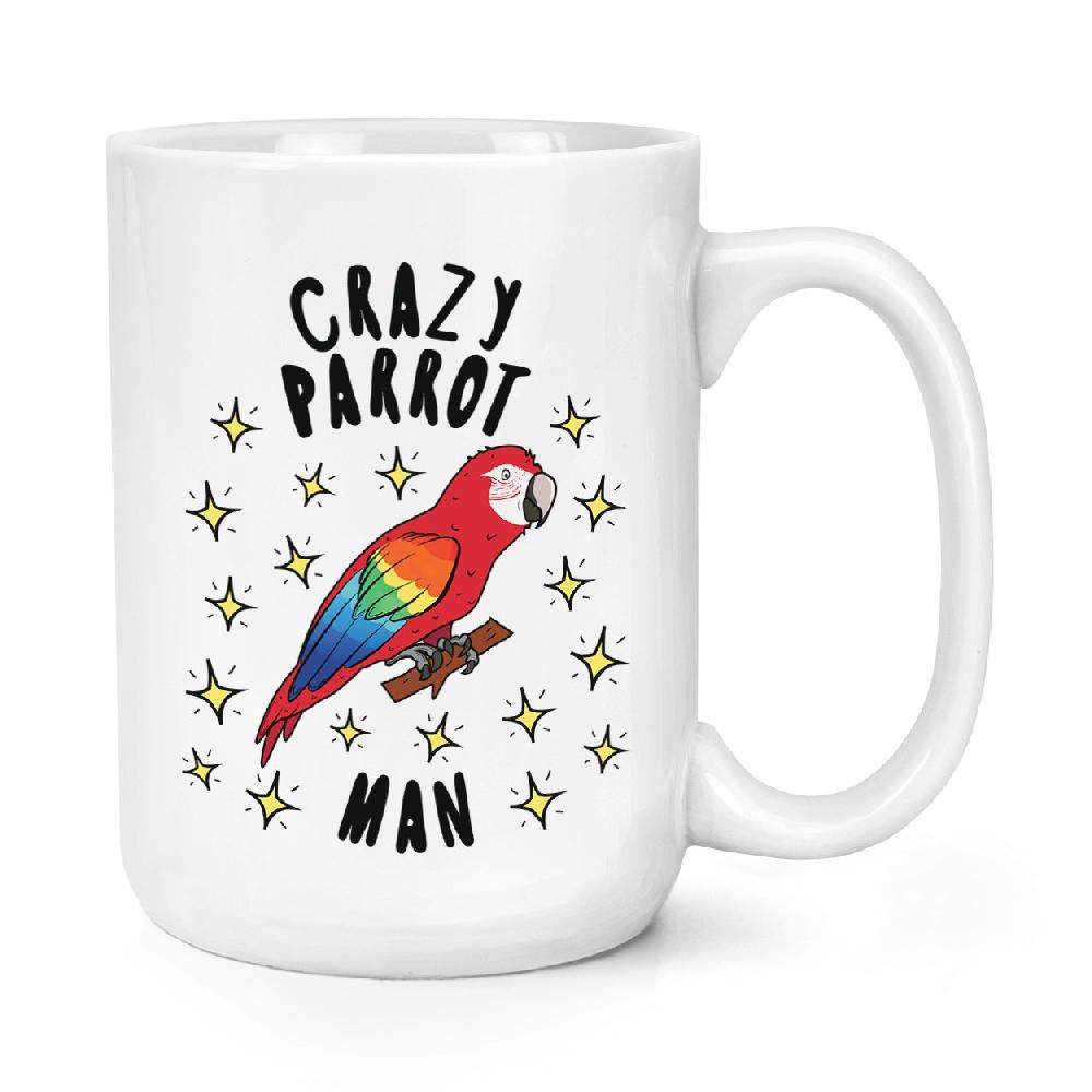gift base Crazy Parrot Man Stars 15oz Large Mug Cup