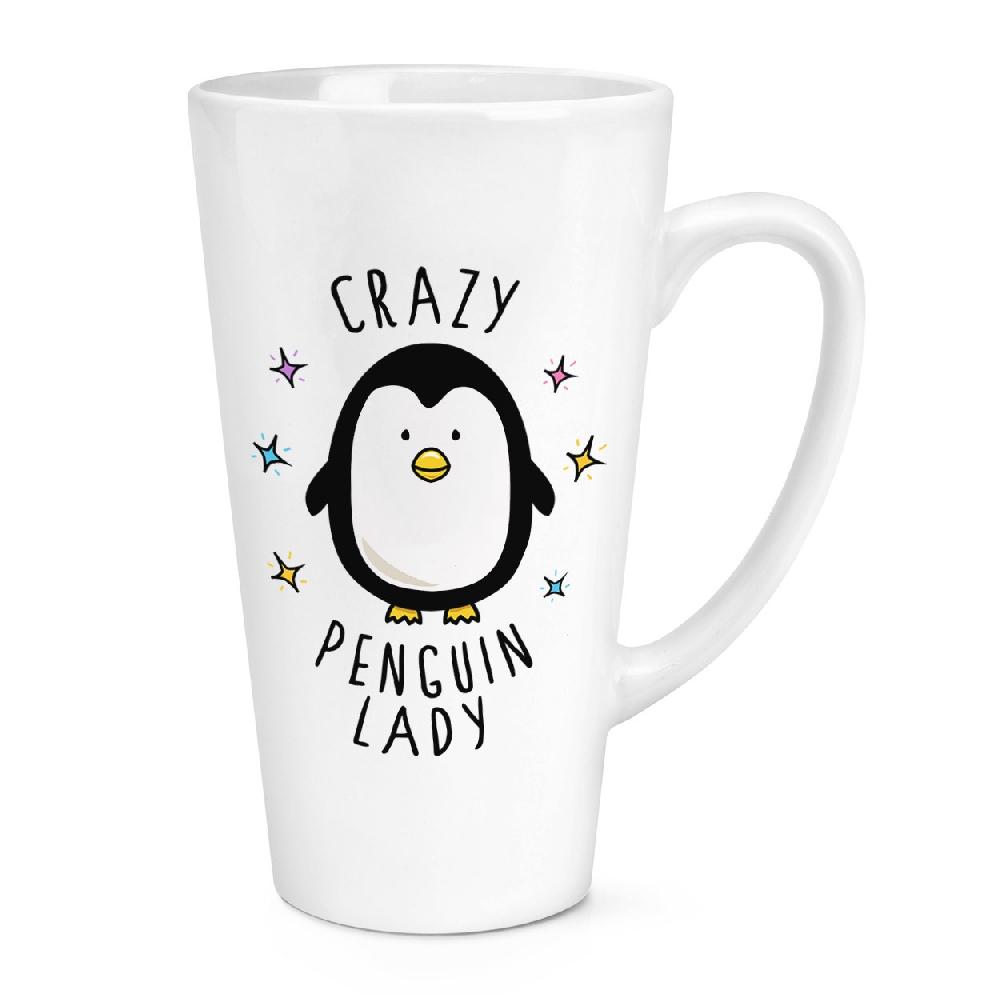 gift base Crazy Penguin Lady 17oz Large Latte Mug Cup