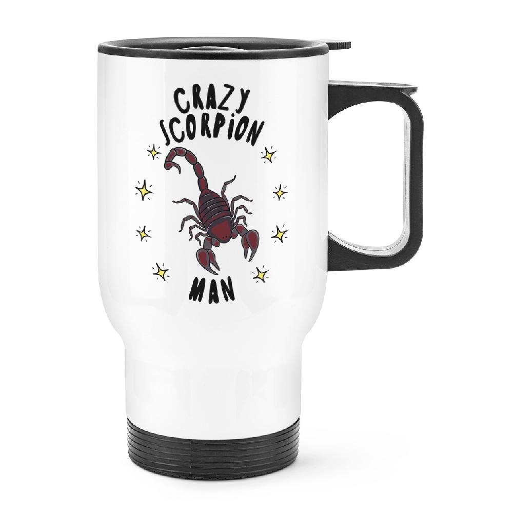gift base Crazy Scorpion Man Stars Travel Mug Cup With Handle
