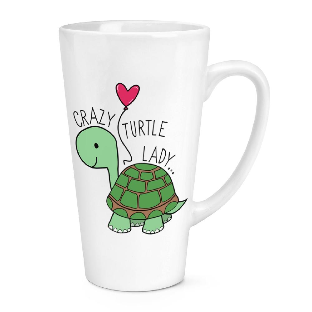 gift base Crazy Turtle Lady 17oz Large Latte Mug Cup