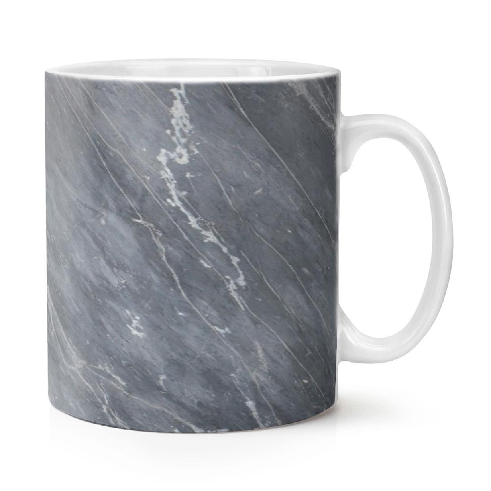 gift base Dark Grey Veined Marble Effect 10oz Mug Cup
