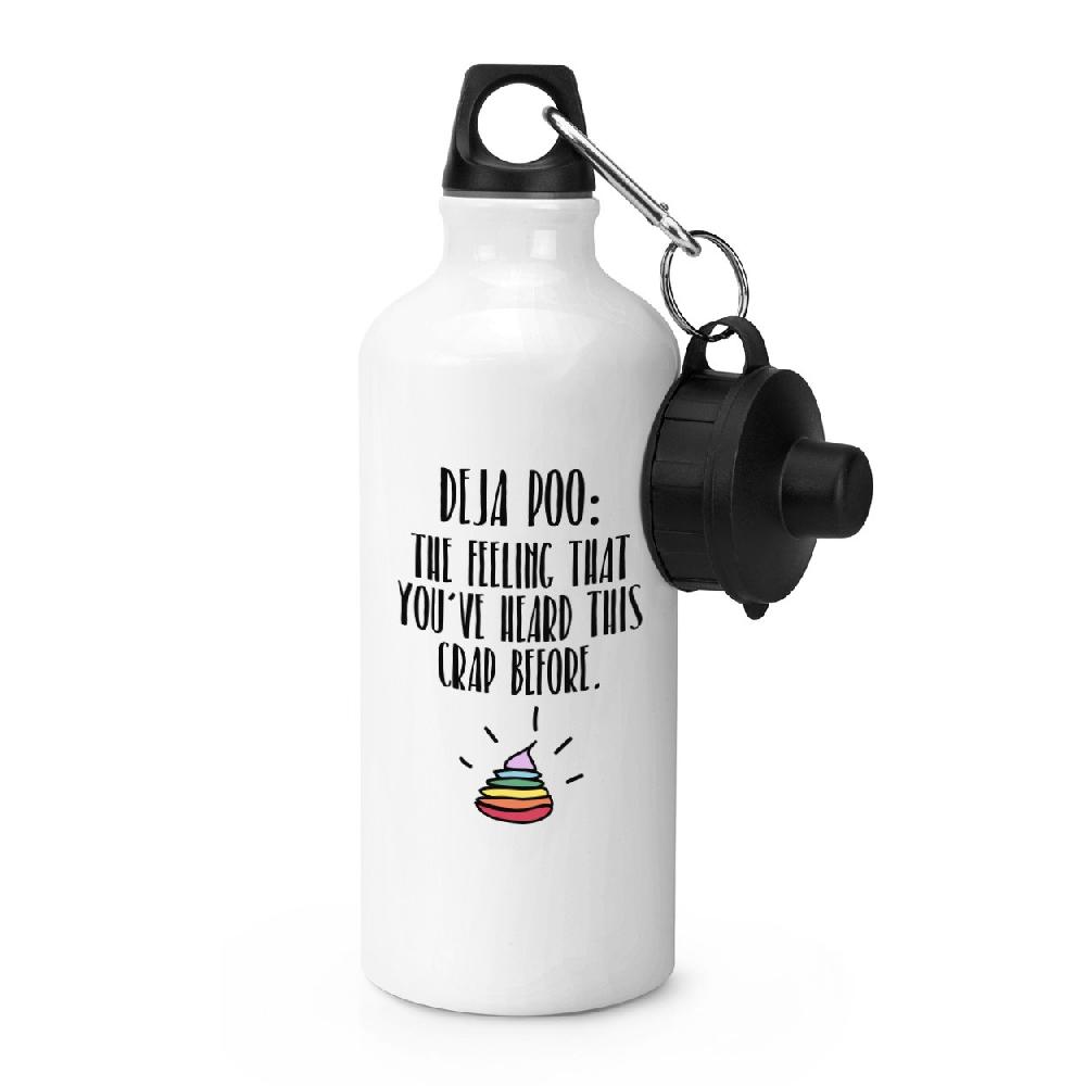 gift base Deja Poo The Feeling That You've Heard This Crap Before Sports Bottle