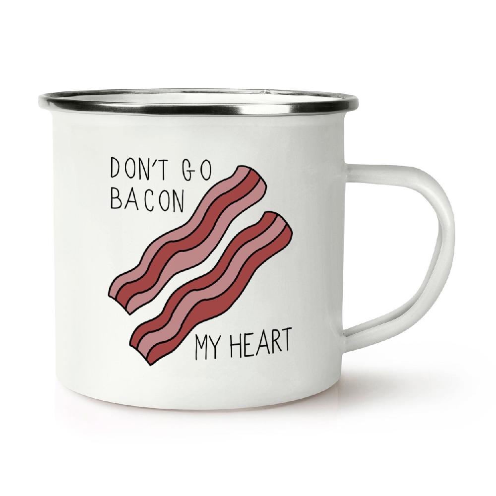 gift base Don't Go Bacon My Heart Retro Enamel Mug Cup