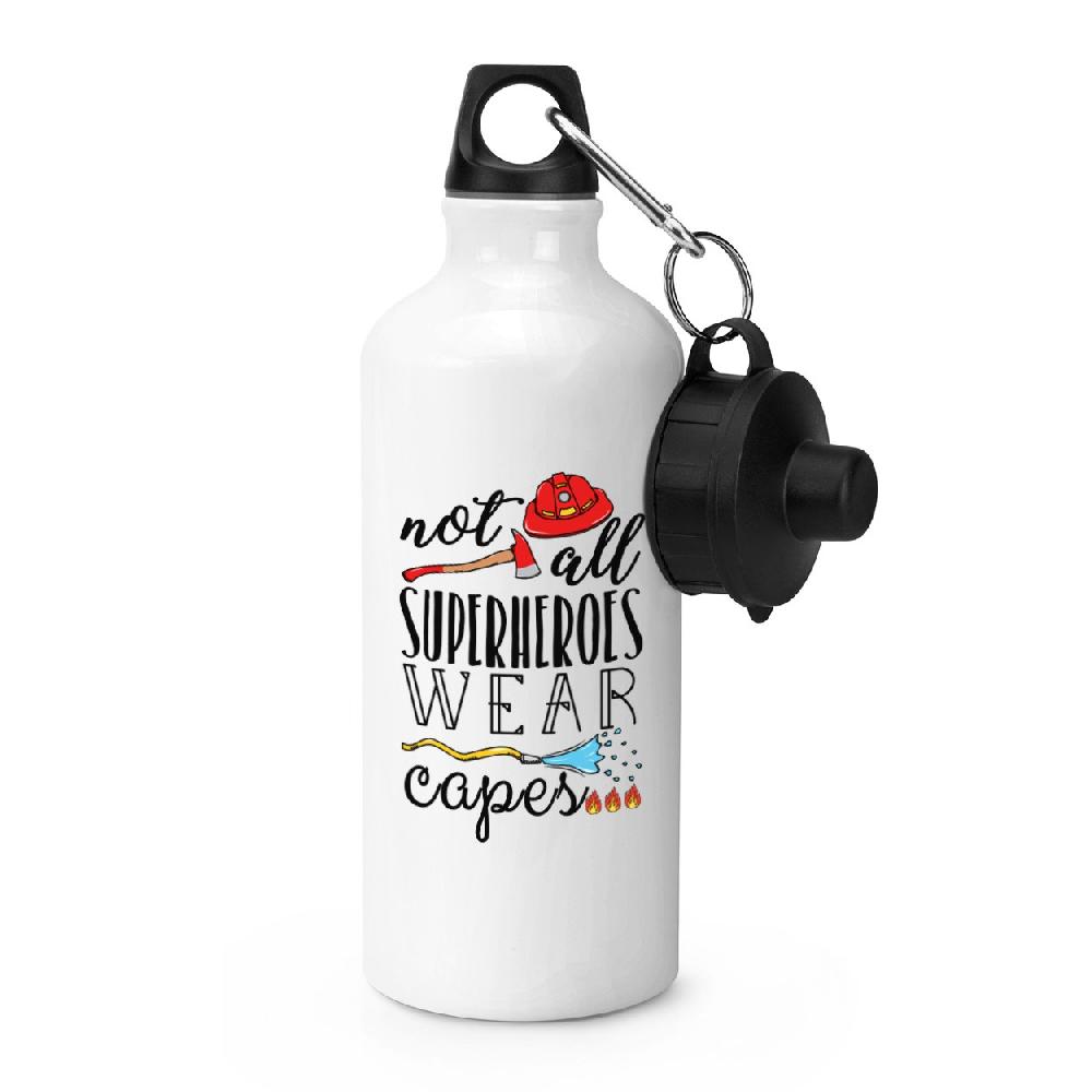 gift base Firefighter Not All Superheroes Wear Capes Sports Bottle