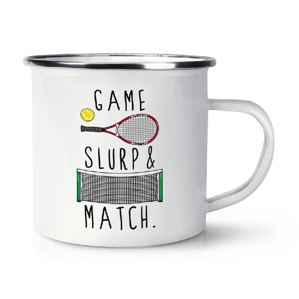 gift base Game Slurp And Match Retro Enamel Mug Cup