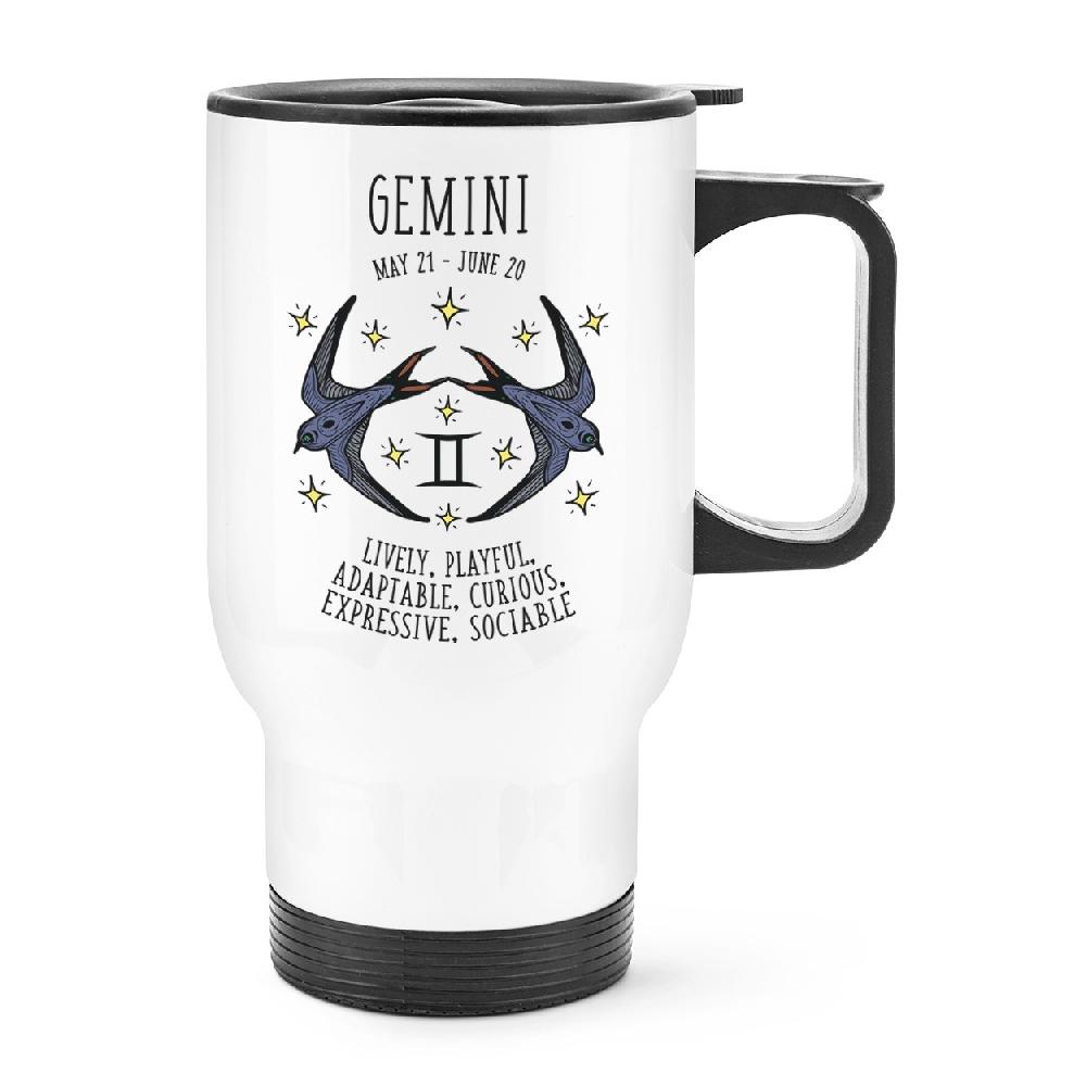 gift base Gemini Horoscope Travel Mug Cup With Handle