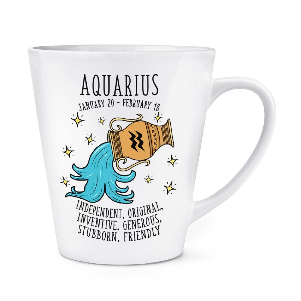 gift base Aquarius Horoscope 12oz Latte Mug Cup