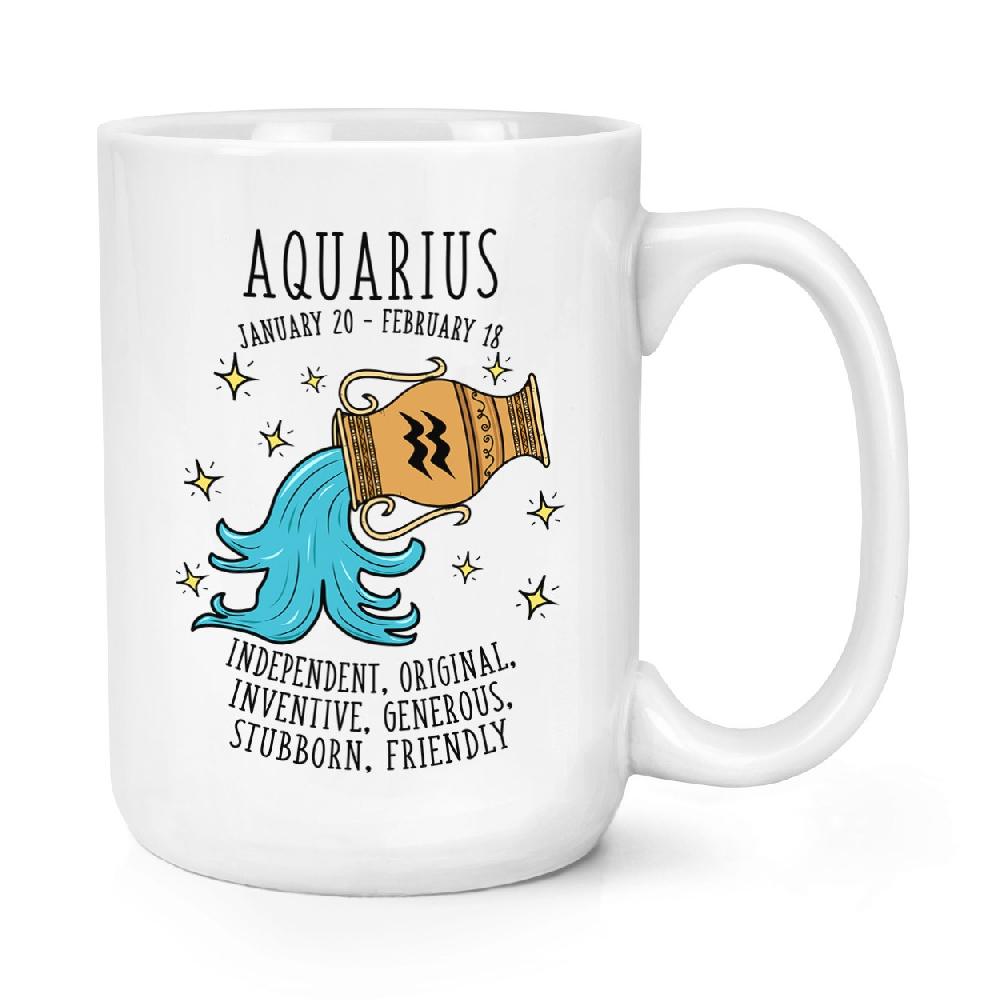 gift base Aquarius Horoscope 15oz Large Mug Cup