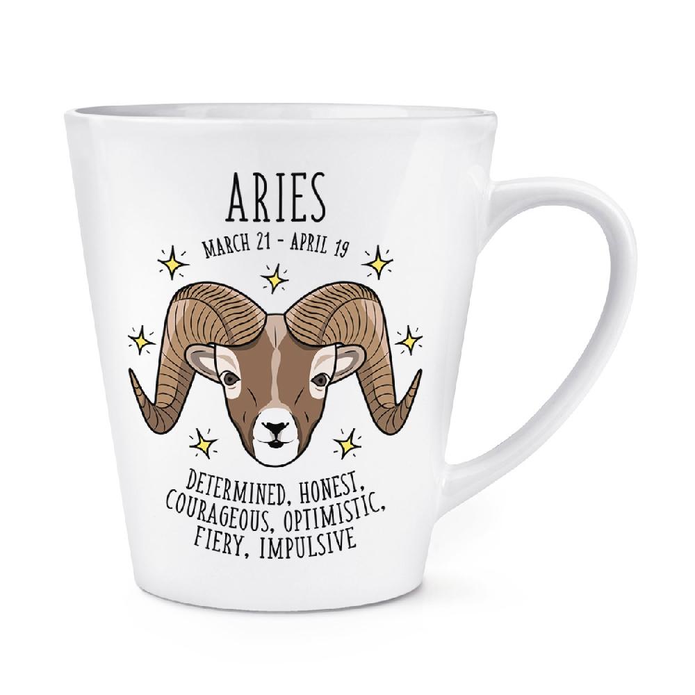 gift base Aries Horoscope 12oz Latte Mug Cup