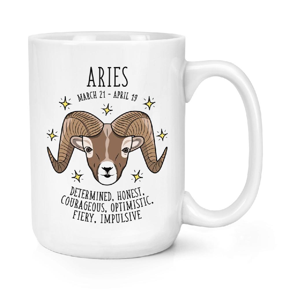gift base Aries Horoscope 15oz Large Mug Cup
