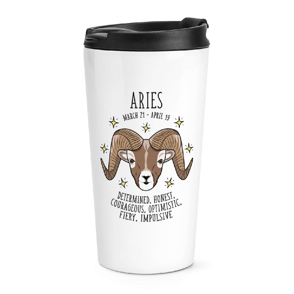 gift base Aries Horoscope Travel Mug Cup