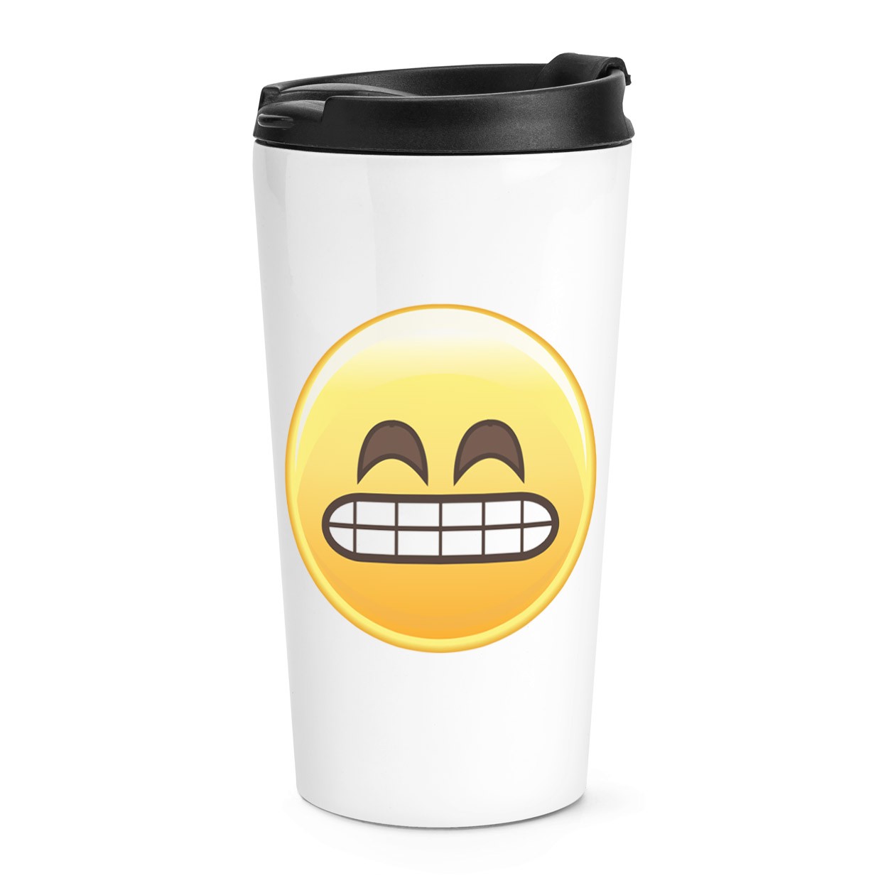 gift base Awkward Teeth Face Emoji Travel Mug Cup