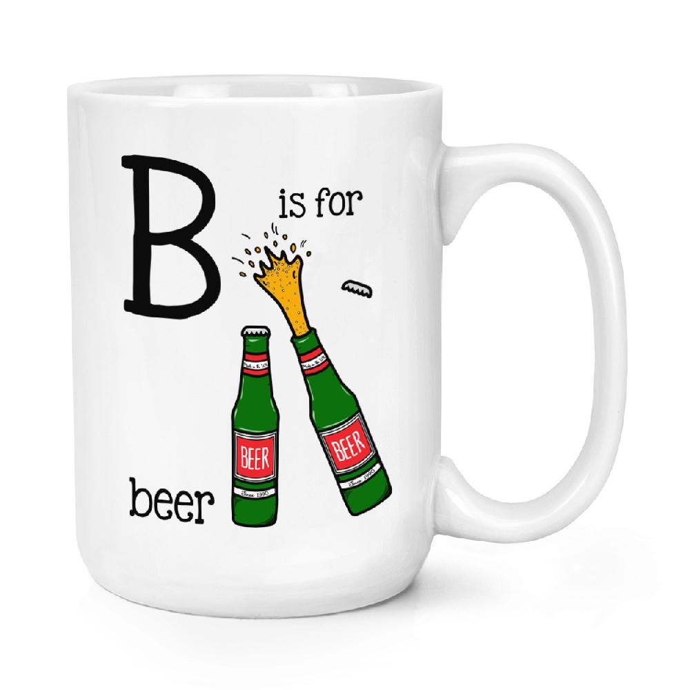 gift base B Is For Beer 15oz Large Mug Cup