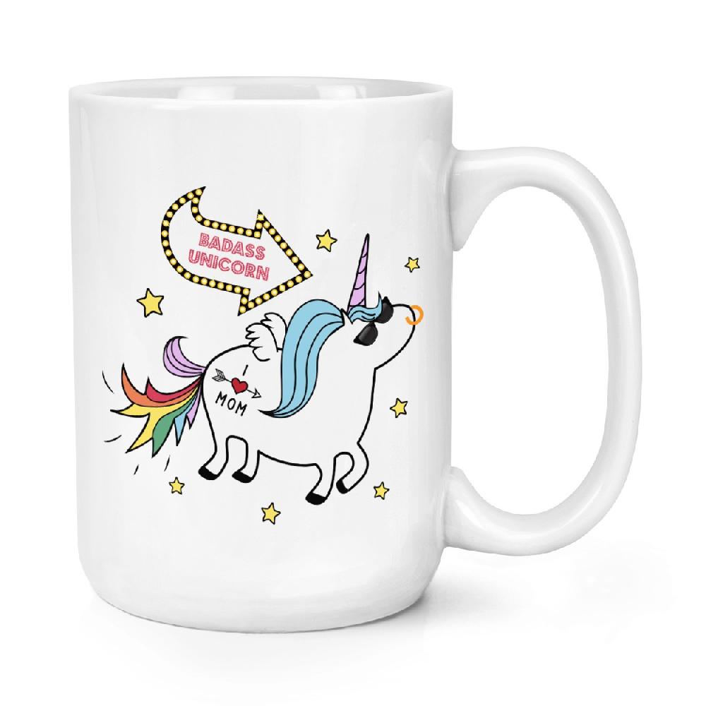 gift base Badass Unicorn 15oz Large Cup Mug