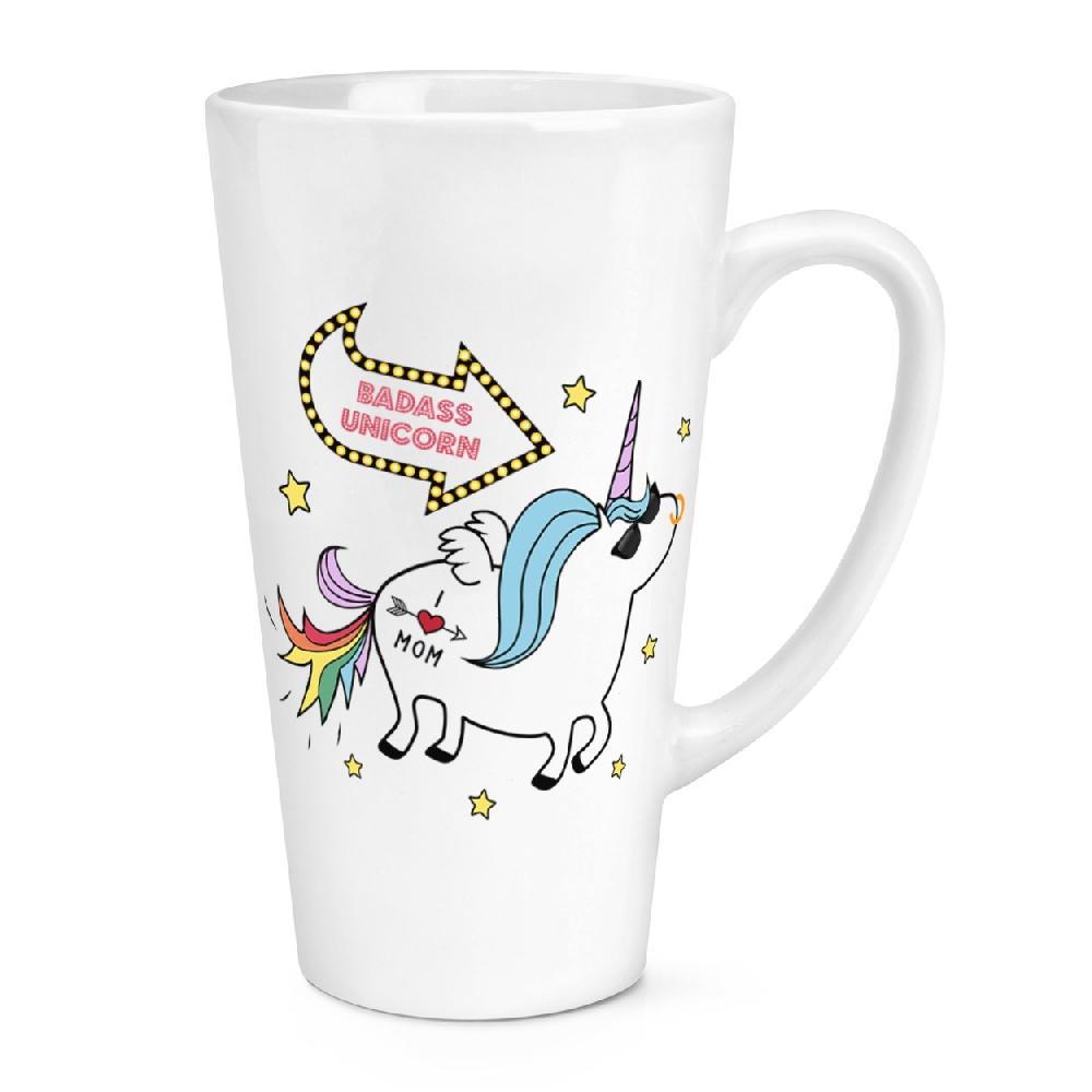 gift base Badass Unicorn 17oz Large Latte Mug Cup