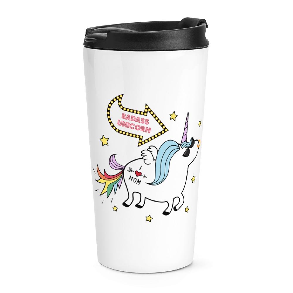 gift base Badass Unicorn Travel Mug Cup