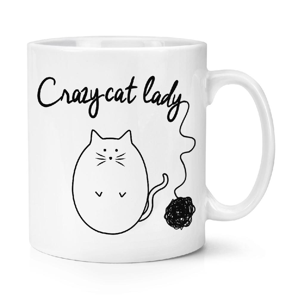 gift base Ball Of Yarn Crazy Cat Lady 10oz Mug Cup
