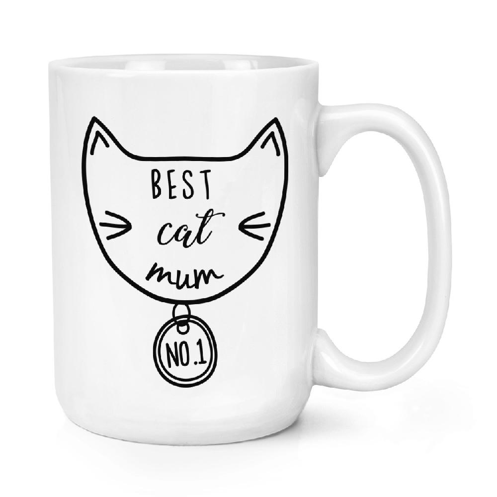 gift base Best Cat Mum 15oz Large Mug Cup
