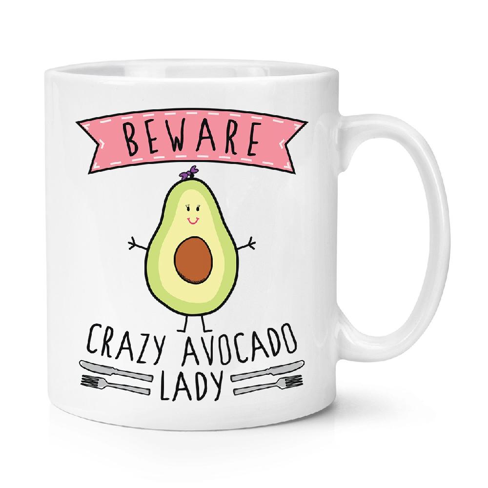 gift base Beware Crazy Avocado Lady 10oz Mug Cup