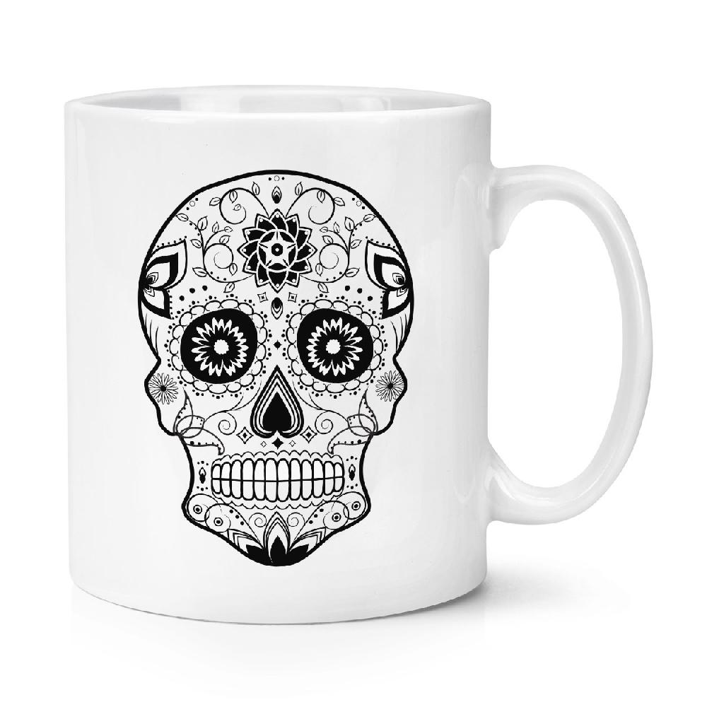 gift base Black Sugar Skull 10oz Mug Cup