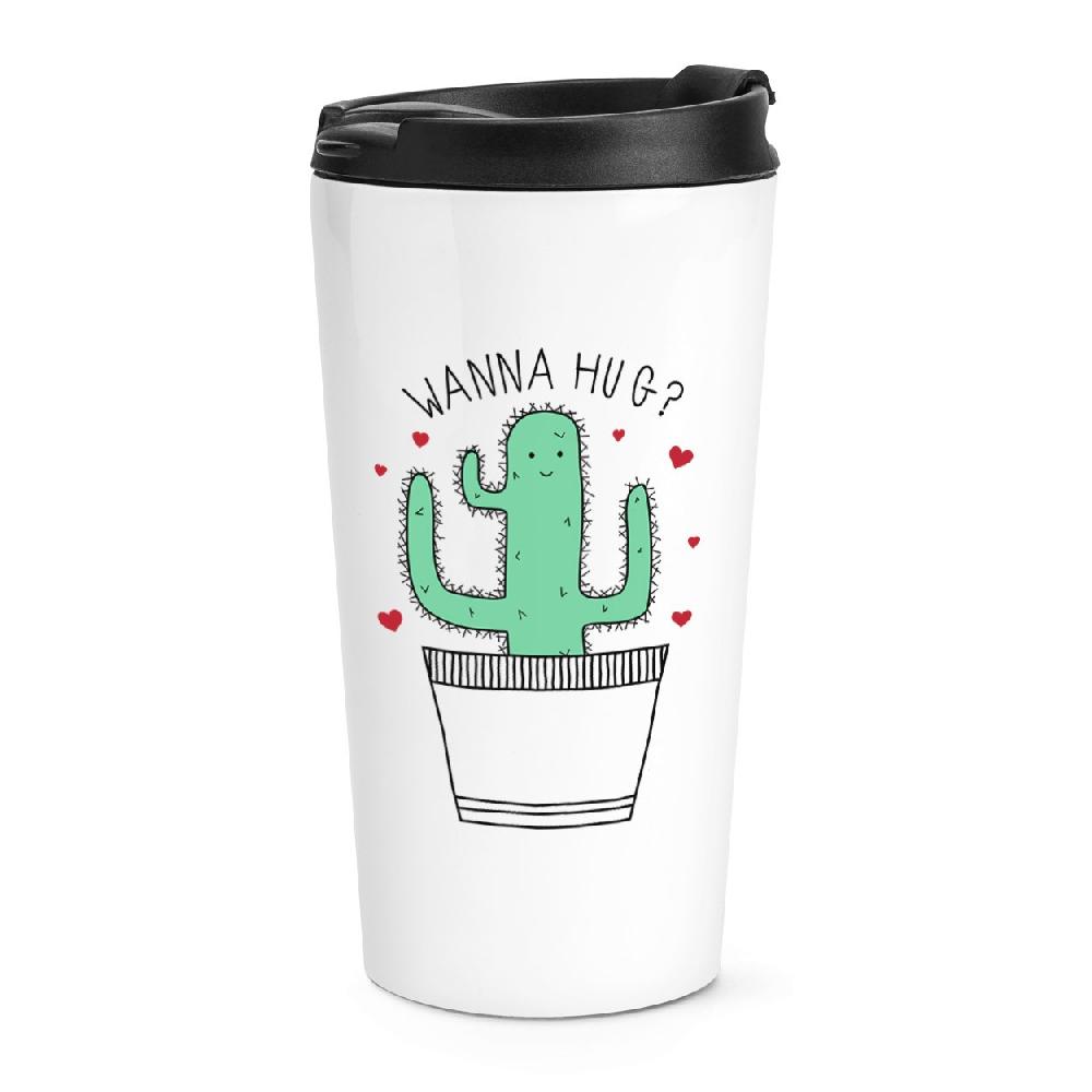 gift base Cactus Wanna Hug Travel Mug Cup