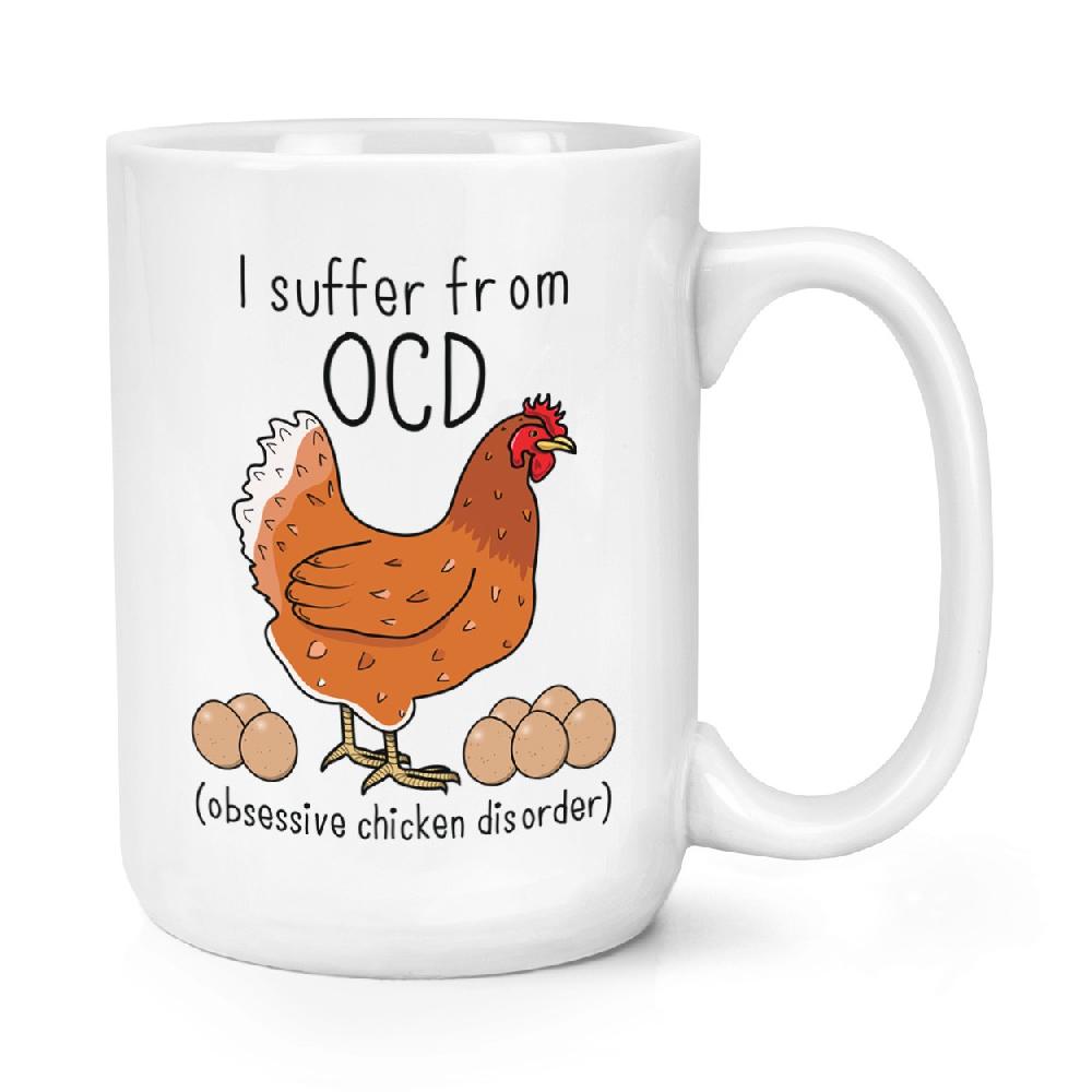 gift base Chicken OCD 15oz Large Mug Cup