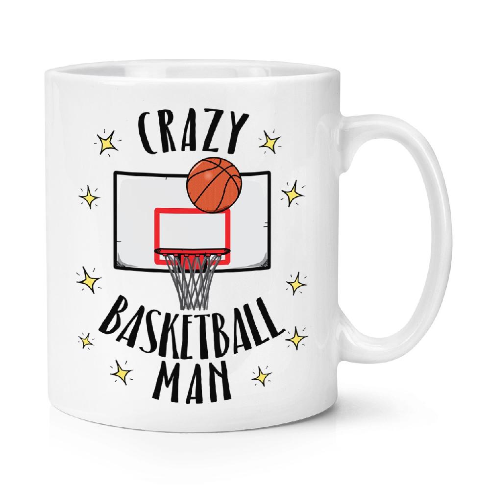 gift base Crazy Basketball Man 10oz Mug Cup