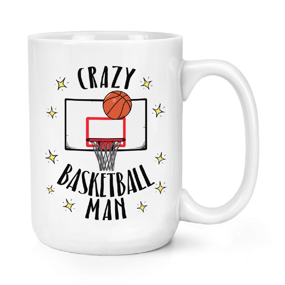 gift base Crazy Basketball Man 15oz Large Mug Cup