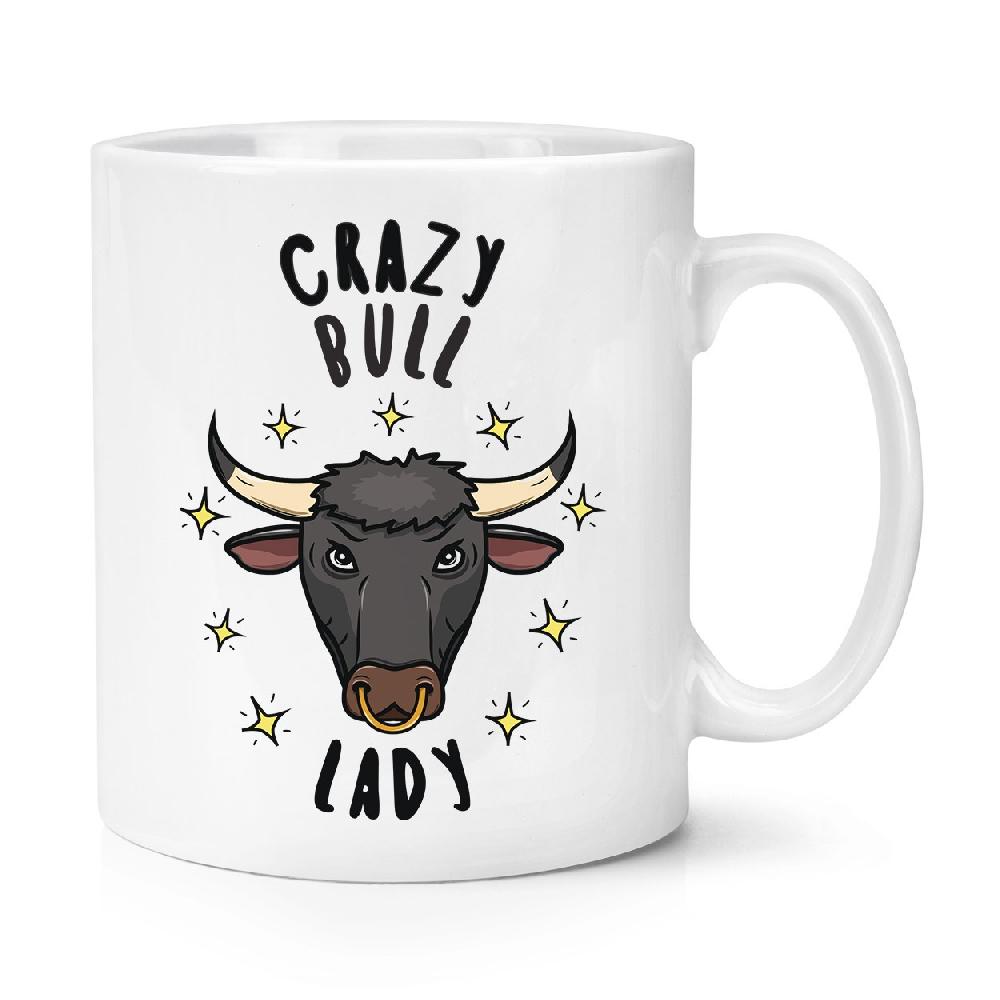 gift base Crazy Bull Lady Stars 10oz Mug Cup