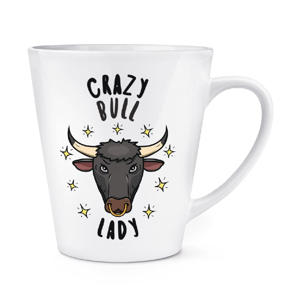 gift base Crazy Bull Lady Stars 12oz Latte Mug Cup