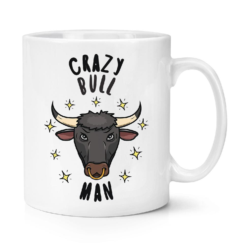gift base Crazy Bull Man Stars 10oz Mug Cup