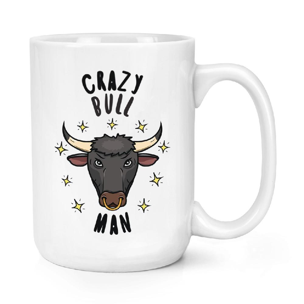 gift base Crazy Bull Man Stars 15oz Large Mug Cup