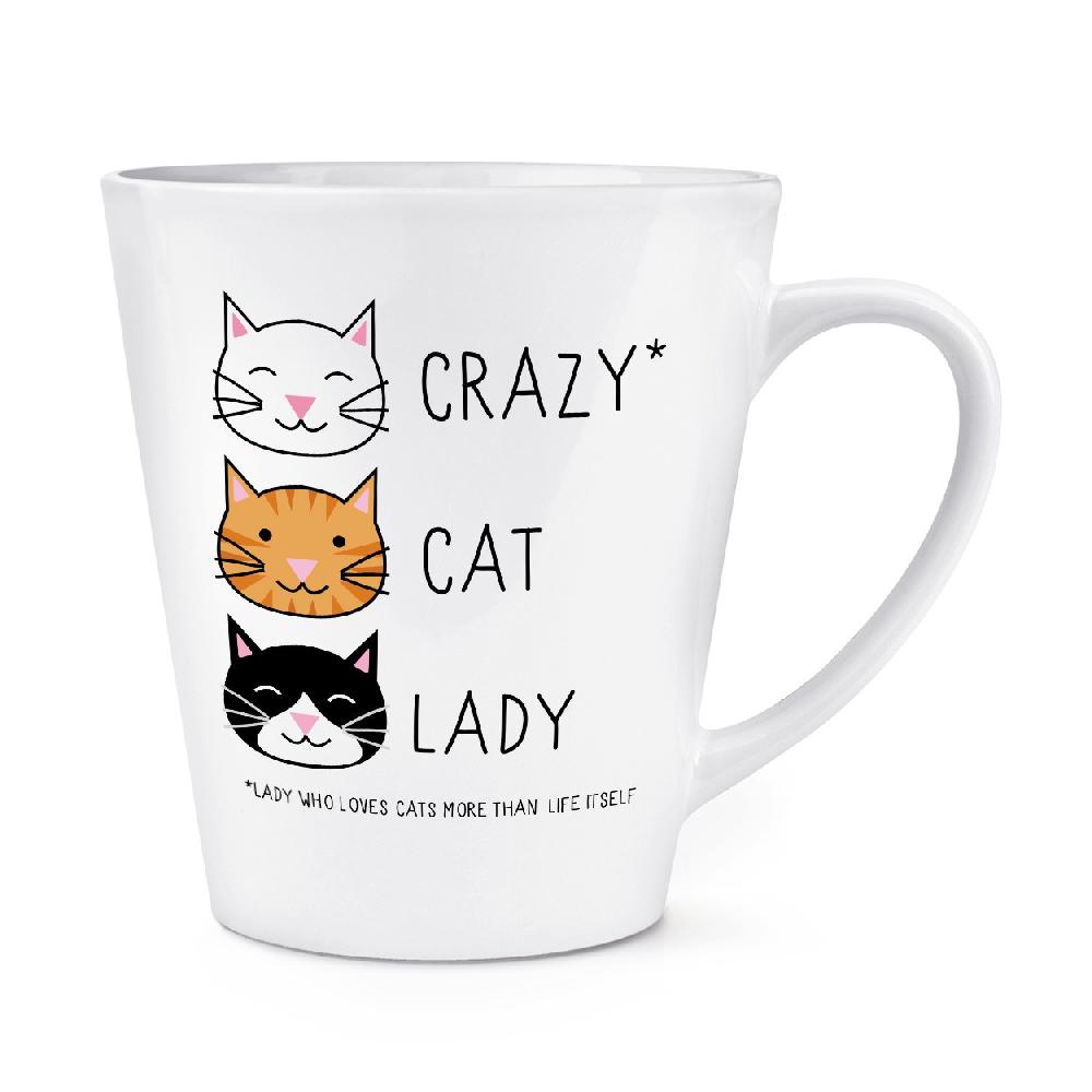 gift base Crazy Cat Lady 12oz Latte Mug Cup