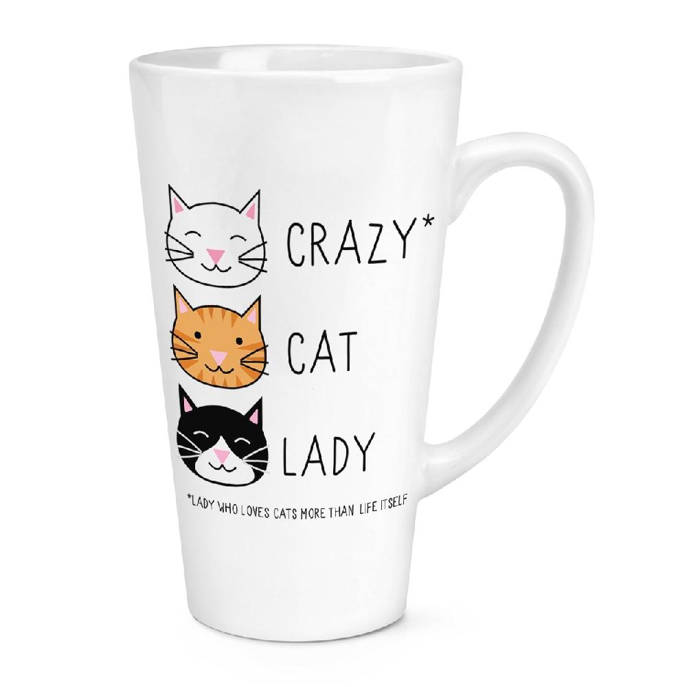 gift base CRAZY CAT LADY 17OZ LATTE MUG