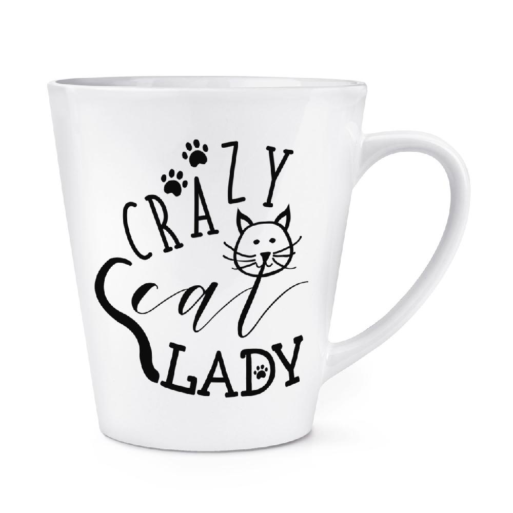 gift base Crazy Cat Lady Paws 12oz Latte Mug Cup