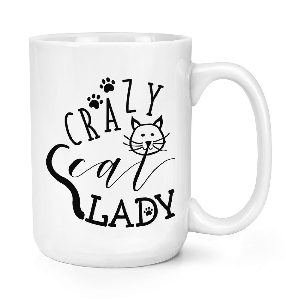 gift base Crazy Cat Lady Paws 15oz Large Mug Cup