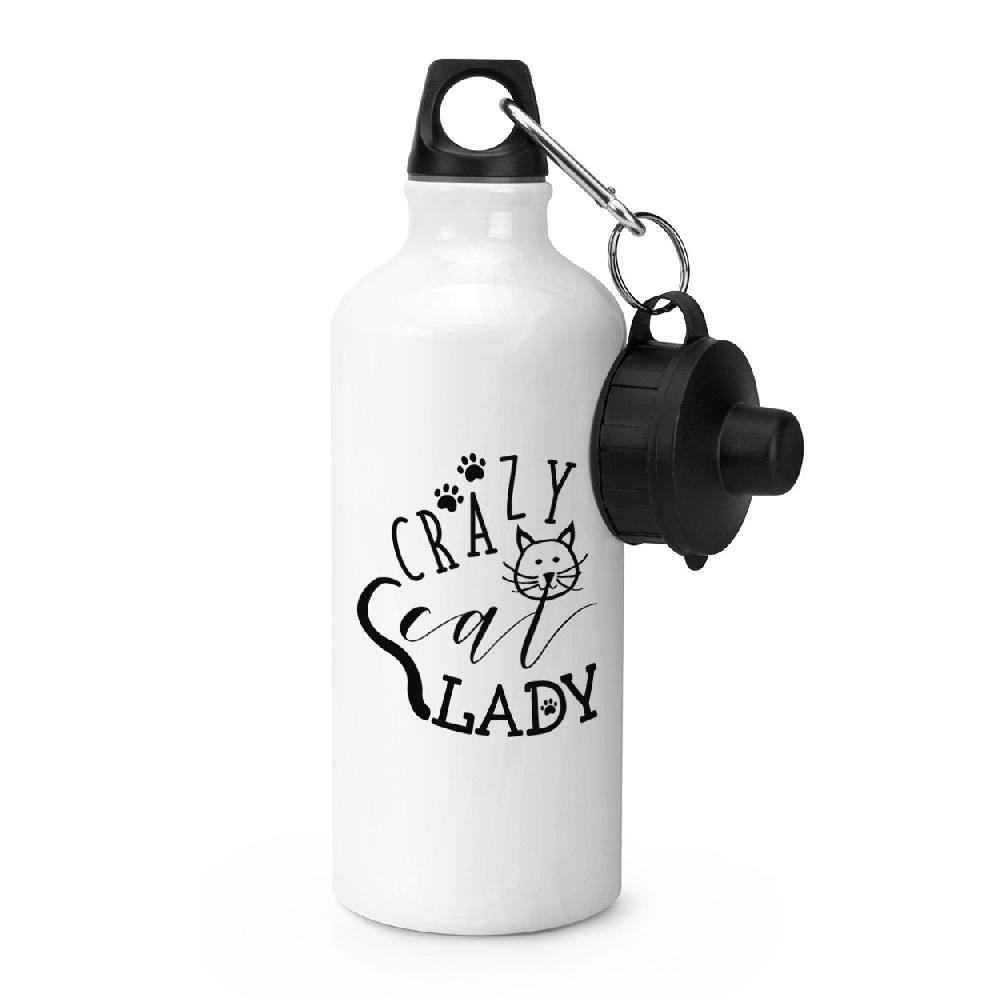 gift base Crazy Cat Lady Paws Sports Bottle