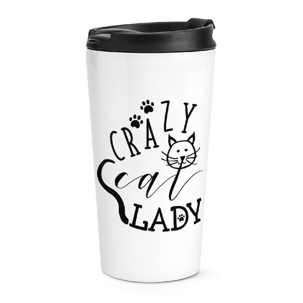 gift base Crazy Cat Lady Paws Travel Mug Cup