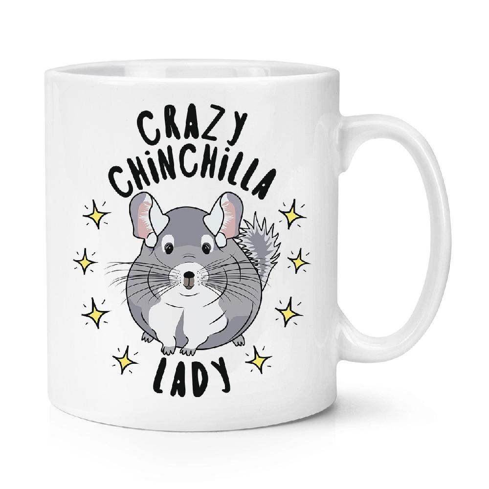 gift base Crazy Chinchilla Lady Stars 10oz Mug Cup