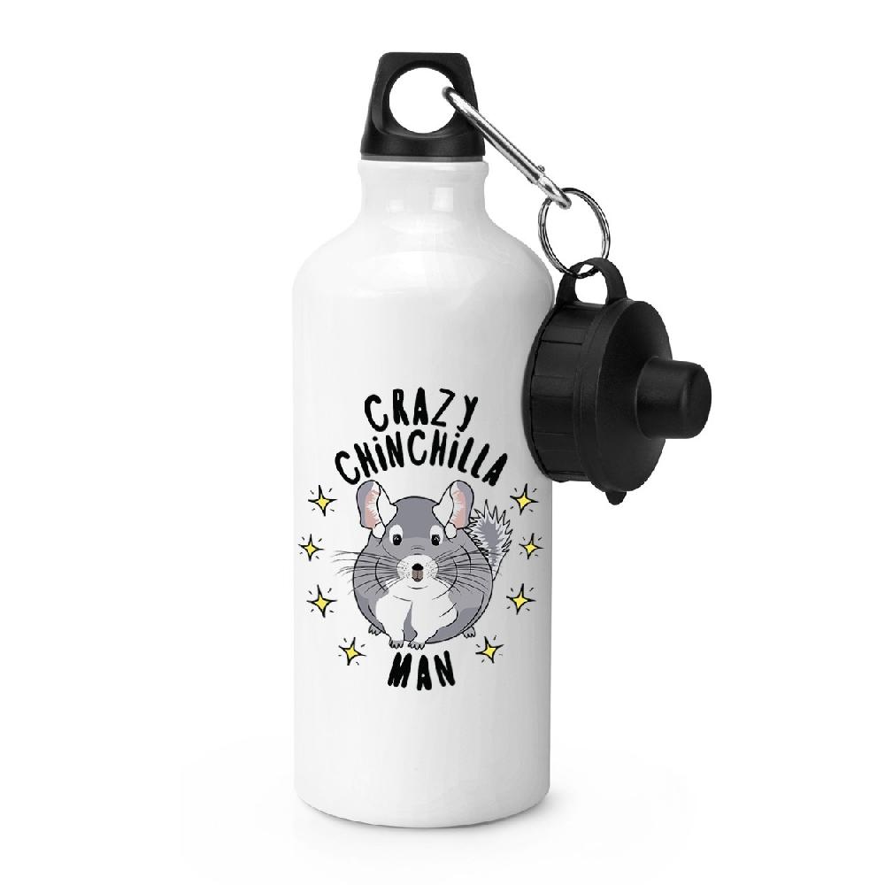 gift base Crazy Chinchilla Man Stars Sports Bottle