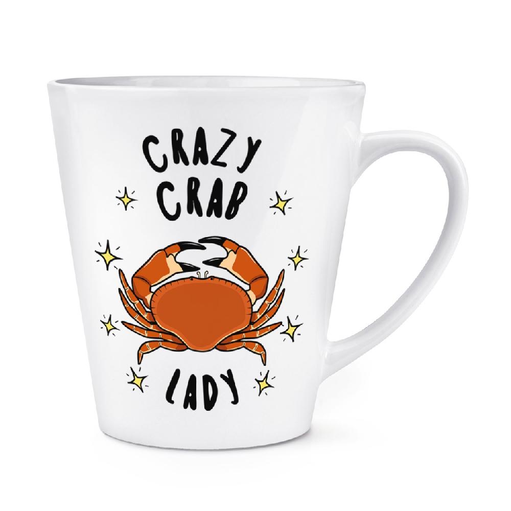gift base Crazy Crab Lady Stars 12oz Latte Mug Cup