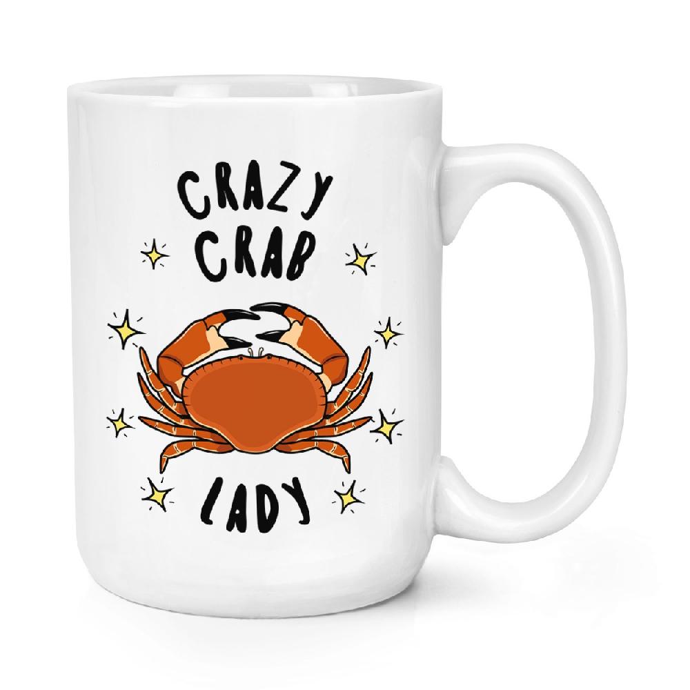 gift base Crazy Crab Lady Stars 15oz Large Mug Cup