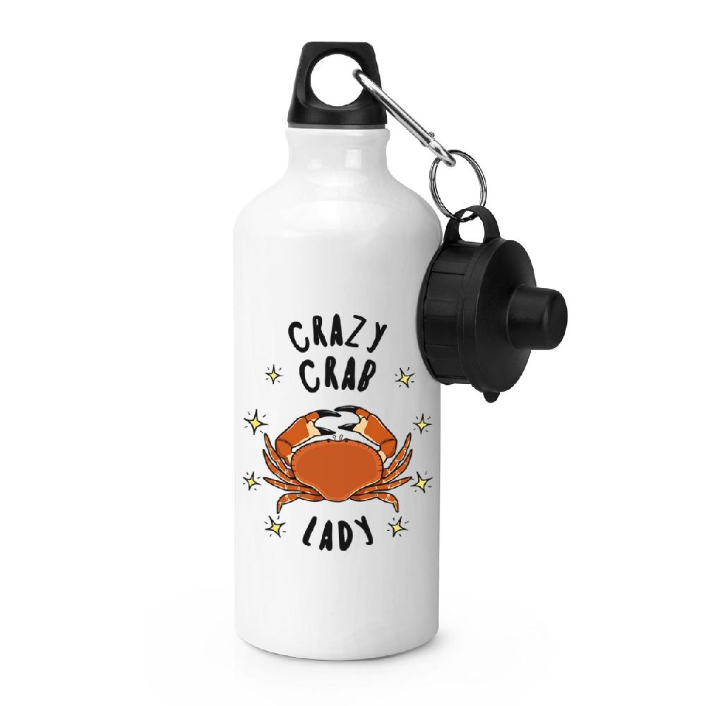 gift base Crazy Crab Lady Stars Sports Bottle