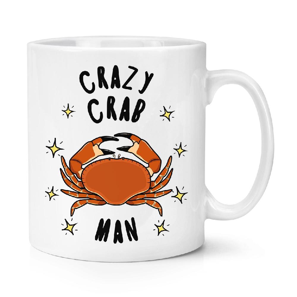 gift base Crazy Crab Man Stars 10oz Mug Cup