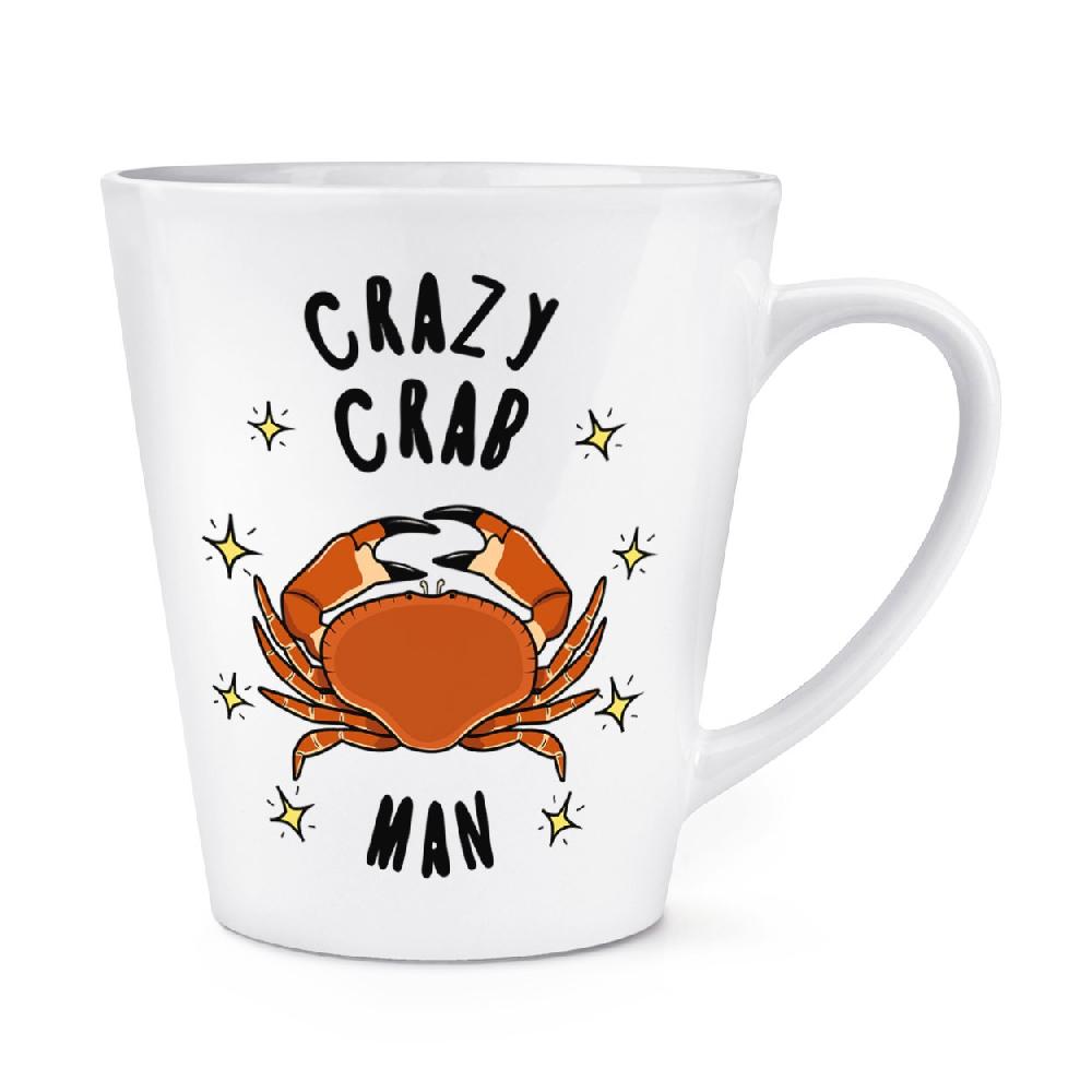 gift base Crazy Crab Man Stars 12oz Latte Mug Cup
