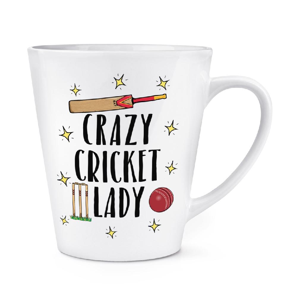 gift base Crazy Cricket Lady 12oz Latte Mug Cup