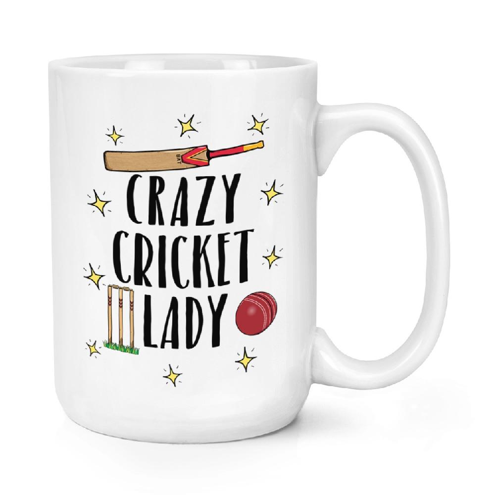 gift base Crazy Cricket Lady 15oz Large Mug Cup