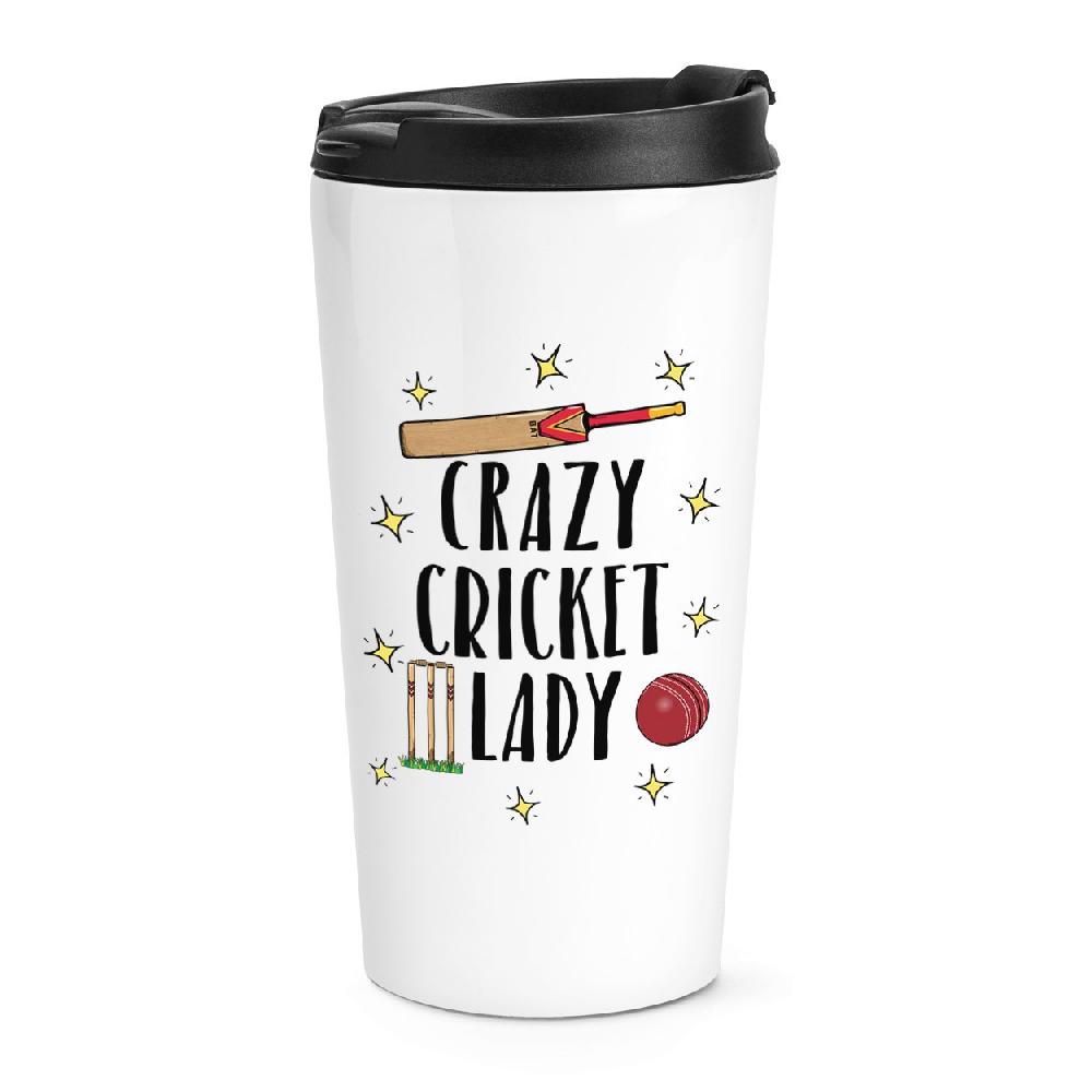 gift base Crazy Cricket Lady Travel Mug Cup